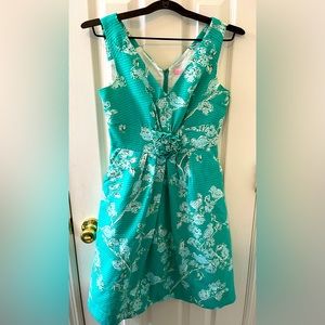 Lilly Pulitzer,size:0, Teal dress